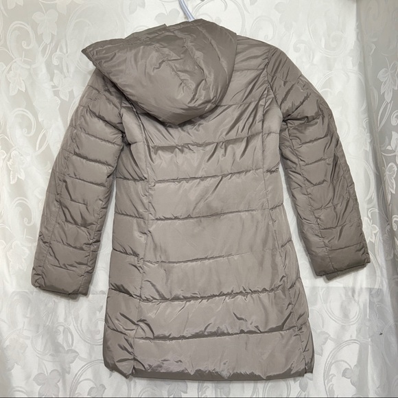 Gap Kids Muted Shiny Stone Grey Waterproof Parka Winter Jacket - Picture 3 of 12